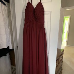 Burgundy bridesmaids dress!